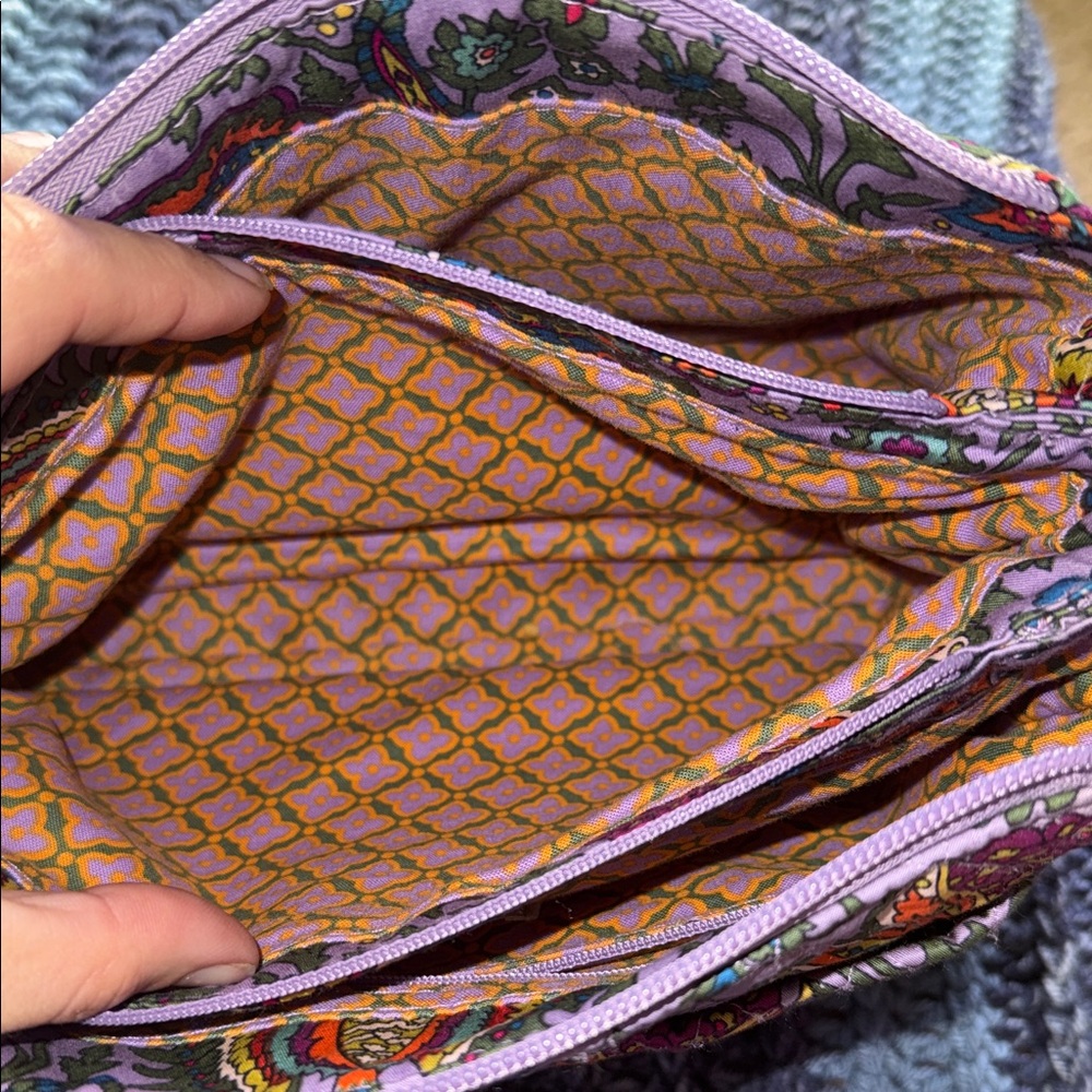 Vera Bradley Floral Crossbody Bag with Lavender Wallet - Picture 3 of 8